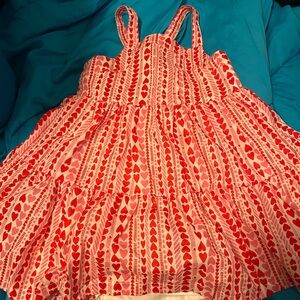 Heart Patterned Kids Dress